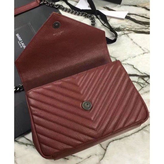 Replica YSL Classic Medium Monogram Saint Lauren College Bag Mauve