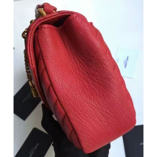 Replica YSL Classic Medium Monogram Saint Lauren College Bag Red
