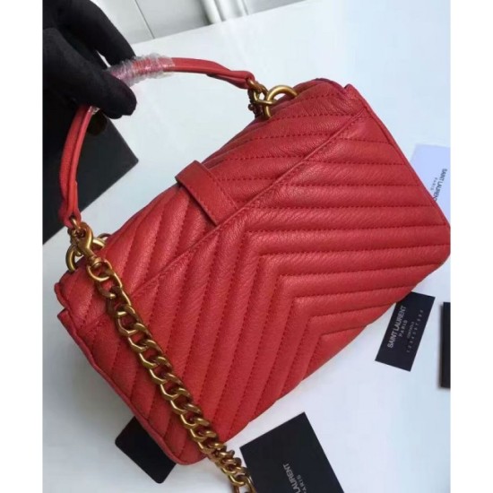 Replica YSL Classic Medium Monogram Saint Lauren College Bag Red