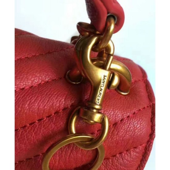 Replica YSL Classic Medium Monogram Saint Lauren College Bag Red