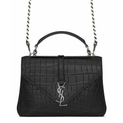 Replica YSL Classic Medium Monogram Saint Laurent College Bag Black