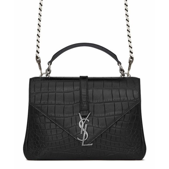 Replica YSL Classic Medium Monogram Saint Laurent College Bag Black