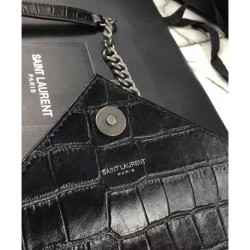 Replica YSL Classic Medium Monogram Saint Laurent College Bag Black