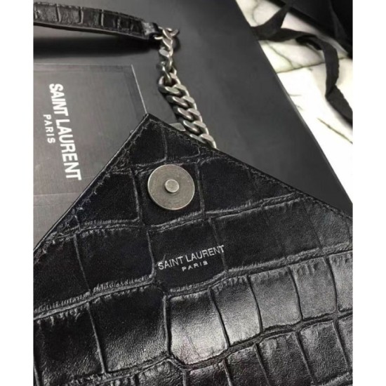 Replica YSL Classic Medium Monogram Saint Laurent College Bag Black