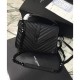 Replica YSL Classic Medium Monogram Saint Laurent College Bag Black