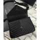 Replica YSL Classic Medium Monogram Saint Laurent College Bag Black