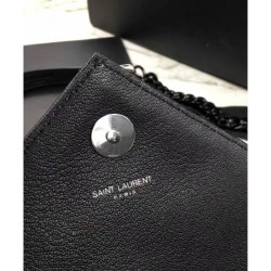 Replica YSL Classic Medium Monogram Saint Laurent College Bag Black