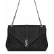 Replica YSL Large Monogram Envelope Satchel Black