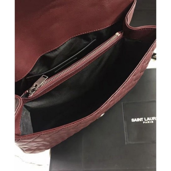 Replica YSL Large Monogram Envelope Satchel Mauve