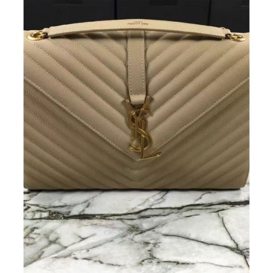 Replica YSL Large Monogram Satchel Apricot