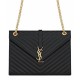 Replica YSL Large Monogram Satchel Black