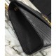 Replica YSL Large Monogram Satchel Black