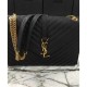 Replica YSL Large Monogram Satchel Black