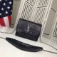 Replica YSL Saint Laurent Medium Sunset Monogram Crocodile Pattern Black