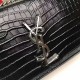 Replica YSL Saint Laurent Medium Sunset Monogram Crocodile Pattern Black