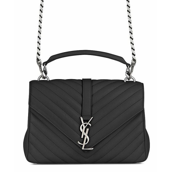 Replica YSL Classic Medium Monogram Saint Lauren College Bag Black
