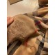 Fake Burberry Aquatic Cashmere Small Check Shawl 75 x 220 Brown Replica