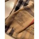 Fake Burberry Aquatic Cashmere Small Check Shawl 75 x 220 Brown Replica