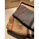 Replica Burberry Aquatic Cashmere Small Check Shawl 75 x 220 Gray