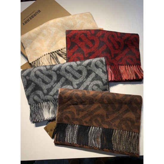 Replica Burberry Double-sided Cashmere Wool Shawl 30 x 180