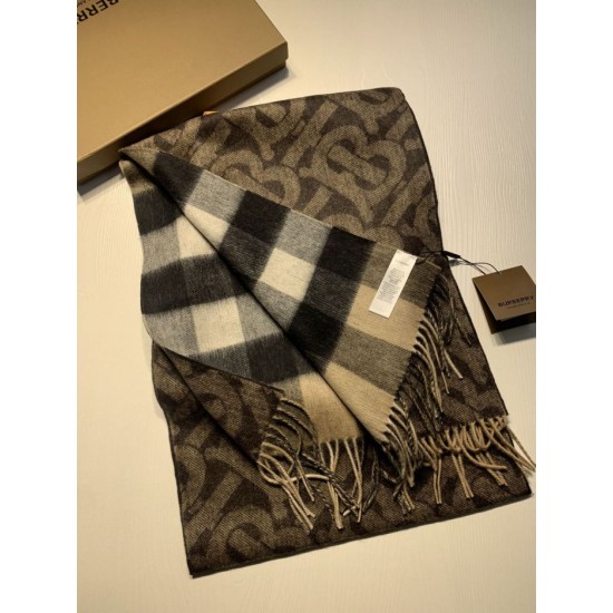 Replica Burberry Double-sided Cashmere Wool Shawl 30 x 180
