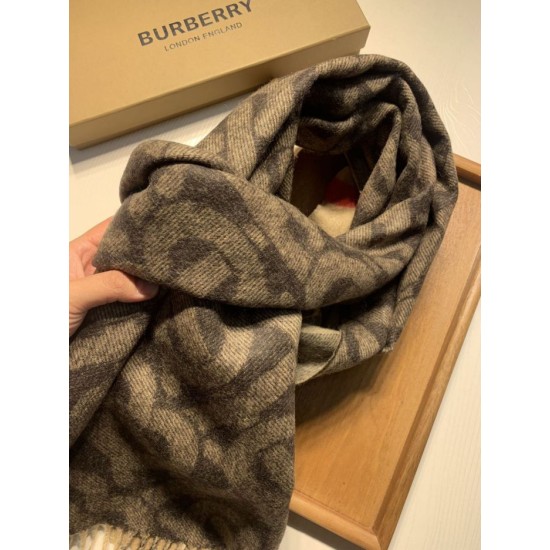 Replica Burberry Double-sided Cashmere Wool Shawl 30 x 180