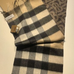 Replica Burberry Double-sided Cashmere Wool Shawl 30 x 180