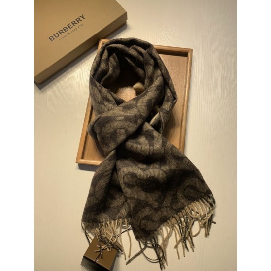 Replica Burberry Double-sided Cashmere Wool Shawl 30 x 180