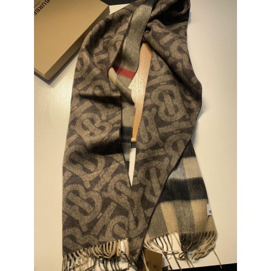 Replica Burberry Double-sided Cashmere Wool Shawl 30 x 180