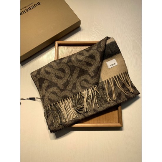 Replica Burberry Double-sided Cashmere Wool Shawl 30 x 180