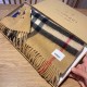 Replica Burberry Double-sided Letter Logo Check Cashmere Wool Shawl 30 x 180 Brown