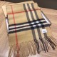Fake Burberry Double-sided Letter Logo Check Cashmere Wool Shawl 30 x 180 Brown Replica Replica Burberry Double-sided Letter Logo Check Cashmere Wool Shawl 30 x 180 Brown