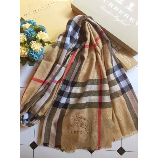 Fake Burberry bling lurex cashmere Shawl 90 x 200 Replica