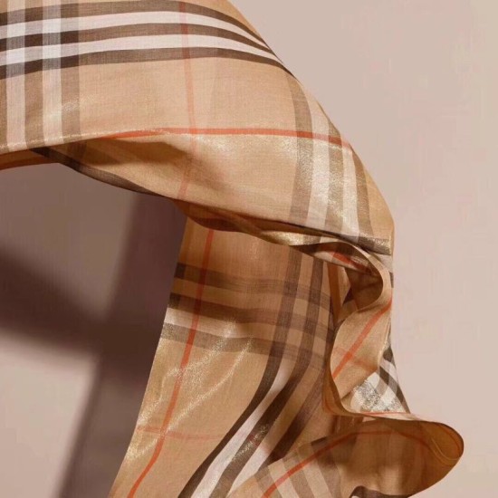 Fake Burberry bling lurex cashmere Shawl 90 x 200 Replica