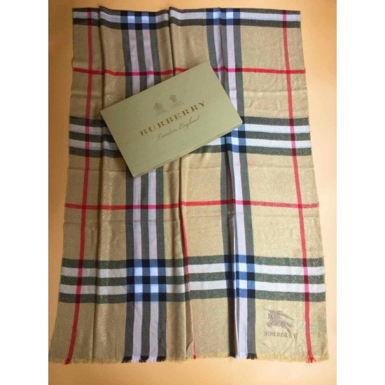 Fake Burberry bling lurex cashmere Shawl 90 x 200 Replica
