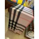 Replica Burberry classic large Check cashmere Shawl 60 x 180 Pink