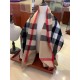 Replica Burberry classic large Check cashmere Shawl 60 x 180 Brown