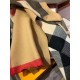 Replica Burberry classic large Check cashmere Shawl 60 x 180 Brown
