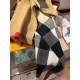 Replica Burberry classic large Check cashmere Shawl 60 x 180 Brown