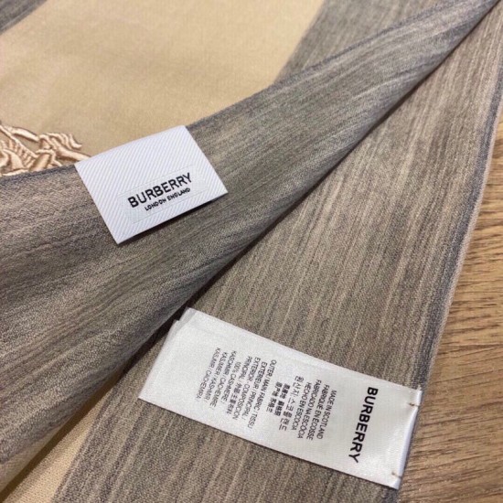 Replica Burberry classic horse embroidery check cashmere scarf 100 x 200