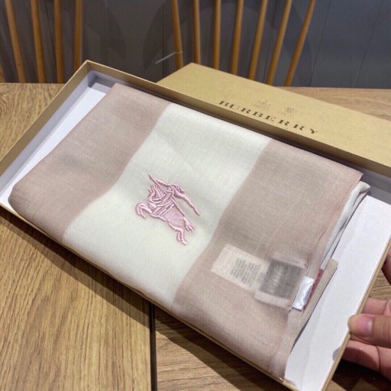 Replica Burberry classic horse embroidery check cashmere scarf 100 x 200