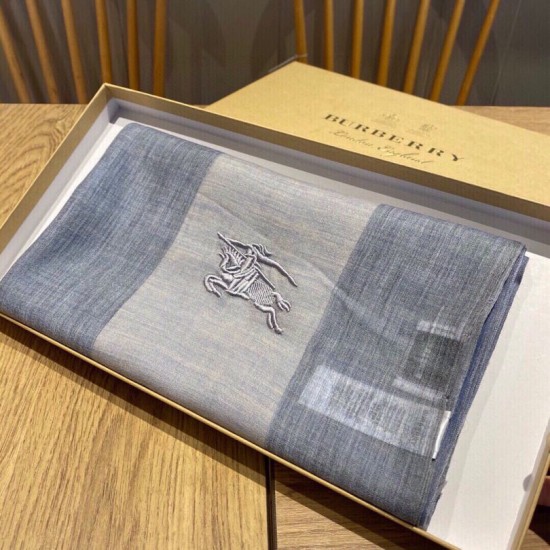 Replica Burberry classic horse embroidery check cashmere scarf 100 x 200