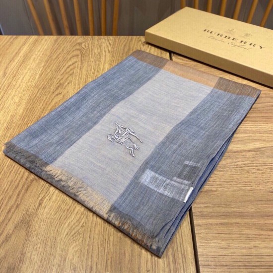 Replica Burberry classic horse embroidery check cashmere scarf 100 x 200
