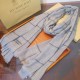 Replica Burberry Lurex Thread Color Block Check Cashmere Scarf 90 x 200