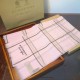 Replica Burberry Lurex Thread Color Block Check Cashmere Scarf 90 x 200