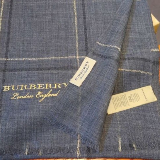 Replica Burberry Lurex Thread Color Block Check Cashmere Shawl 90 x 200