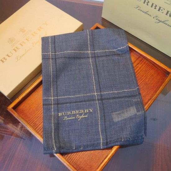 Replica Burberry Lurex Thread Color Block Check Cashmere Shawl 90 x 200
