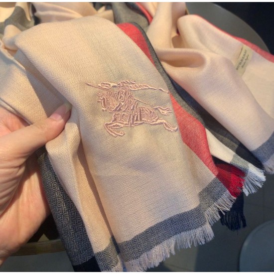 Fake Burberry classic check diamond pattern cashmere Shawl 70 x 200 Replica