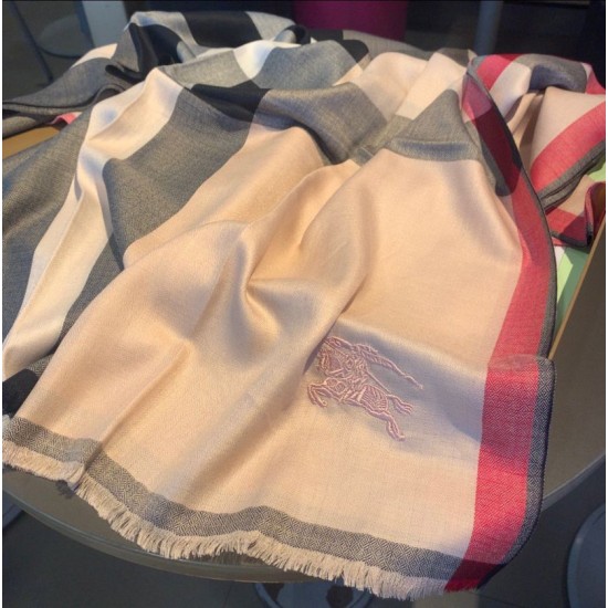 Fake Burberry classic check diamond pattern cashmere Shawl 70 x 200 Replica