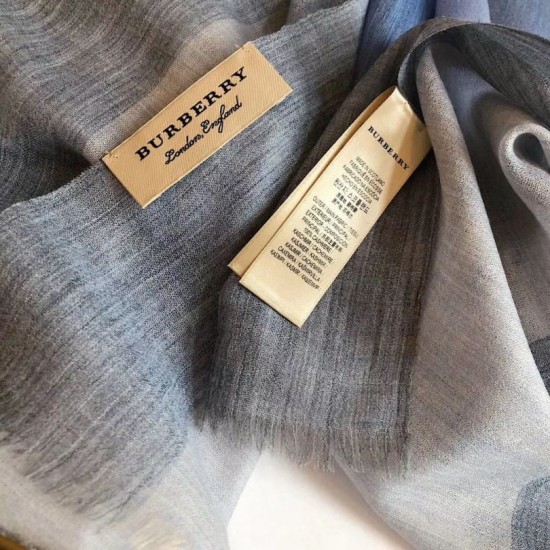 Replica Burberry classic horse embroidery check cashmere scarf 100 x 200